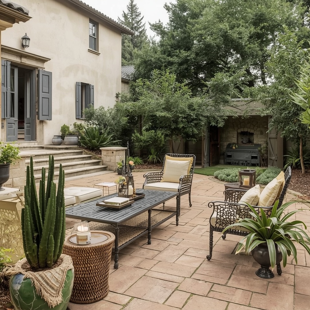 Choose Flooring and Hardscaping With an Old-World Texture