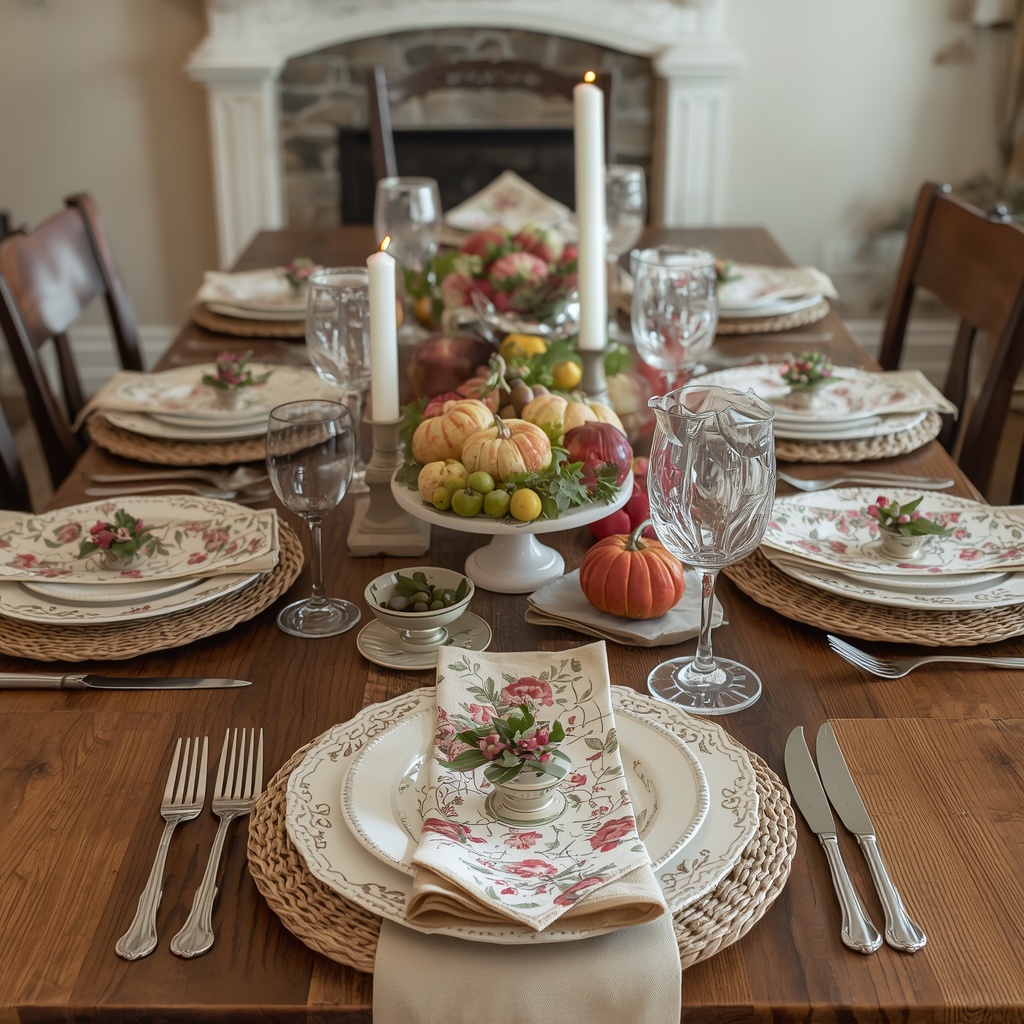 Classic and Rustic Thanksgiving Tablescape Ideas
