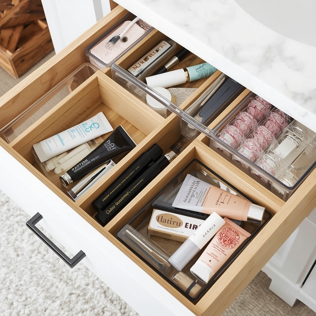 Drawer Organization: The Heart of Vanity Storage