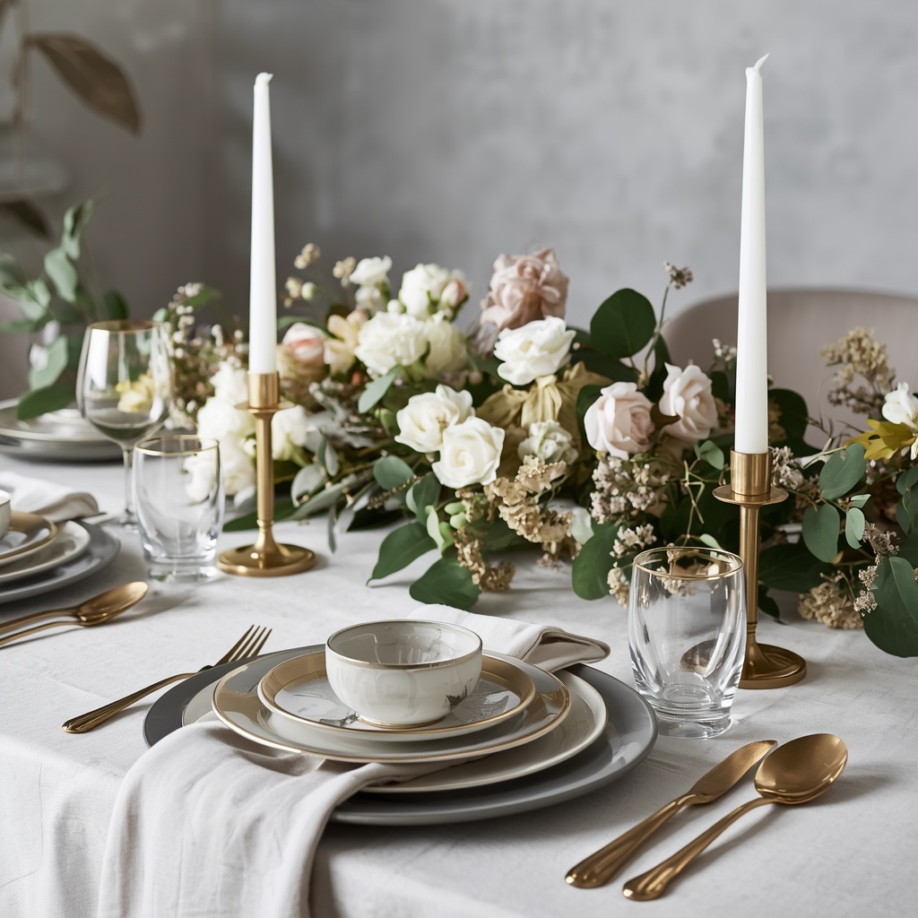 Elegant and Modern Thanksgiving Table Settings