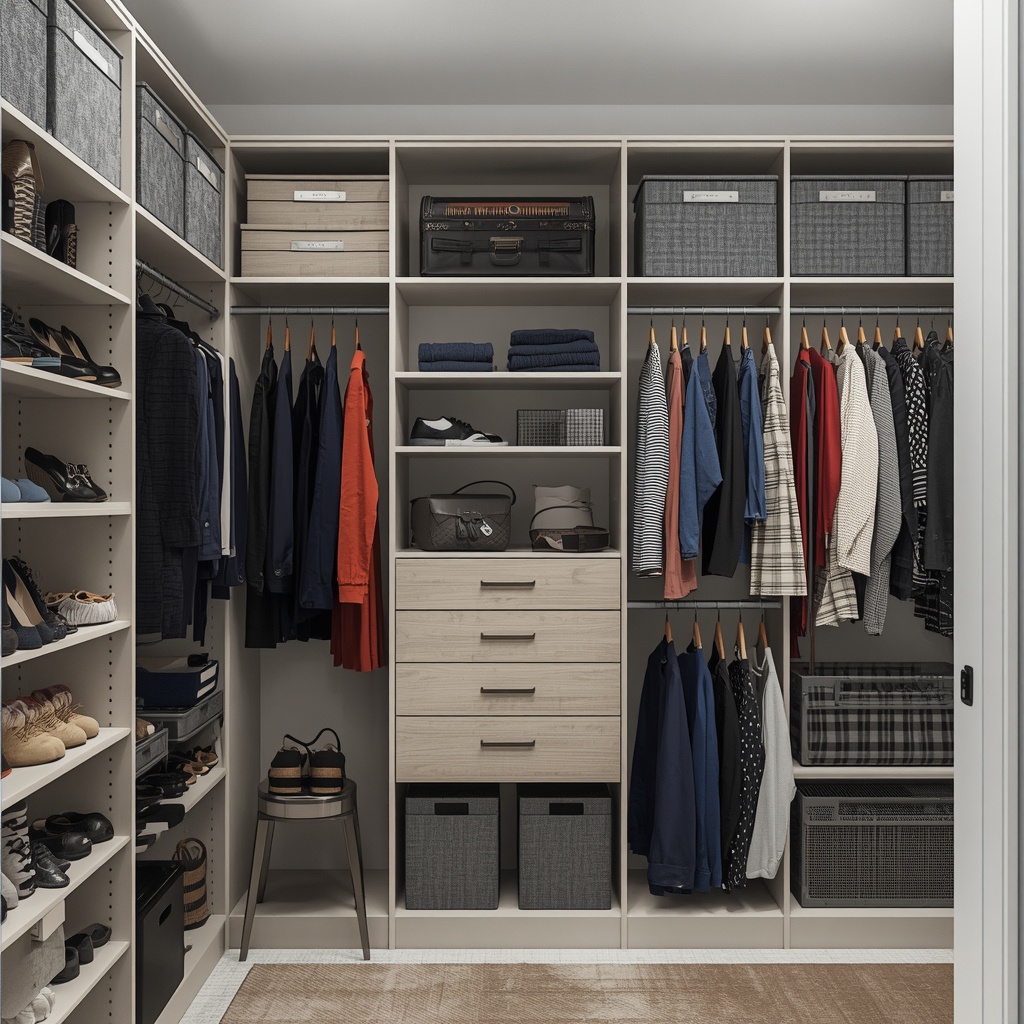 Maximizing Vertical Space in a Walk-In Closet