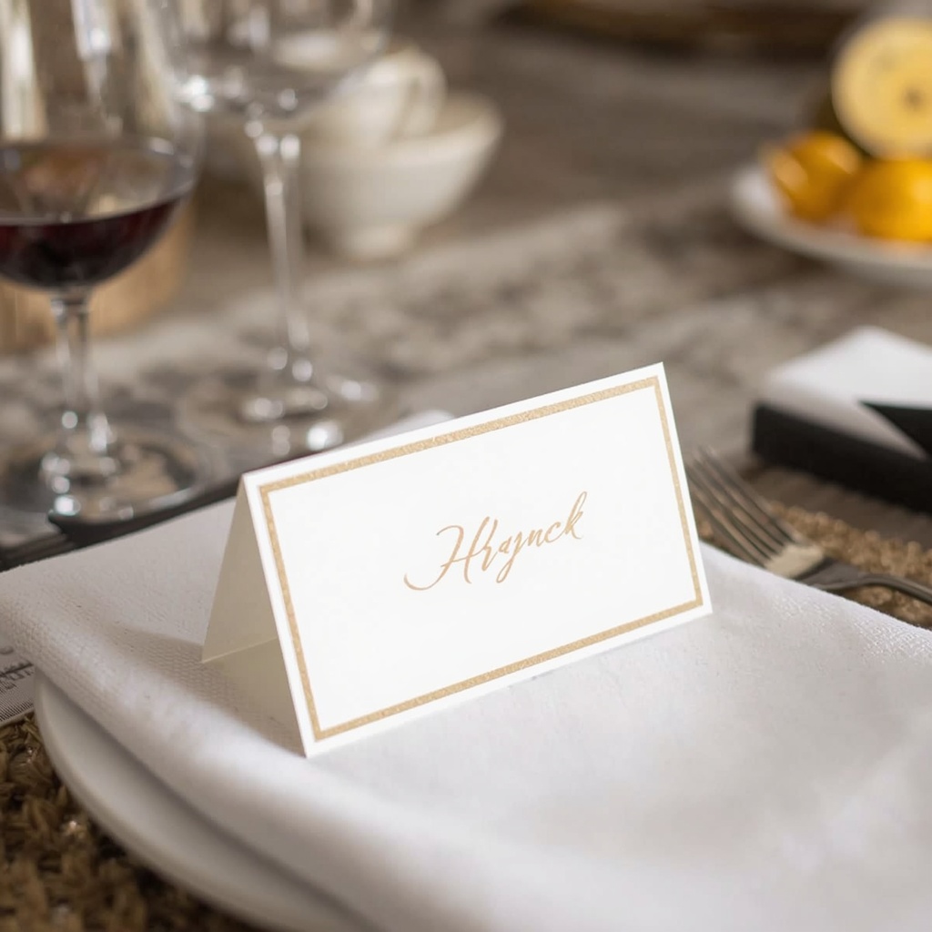 Place Cards and Personal Touches