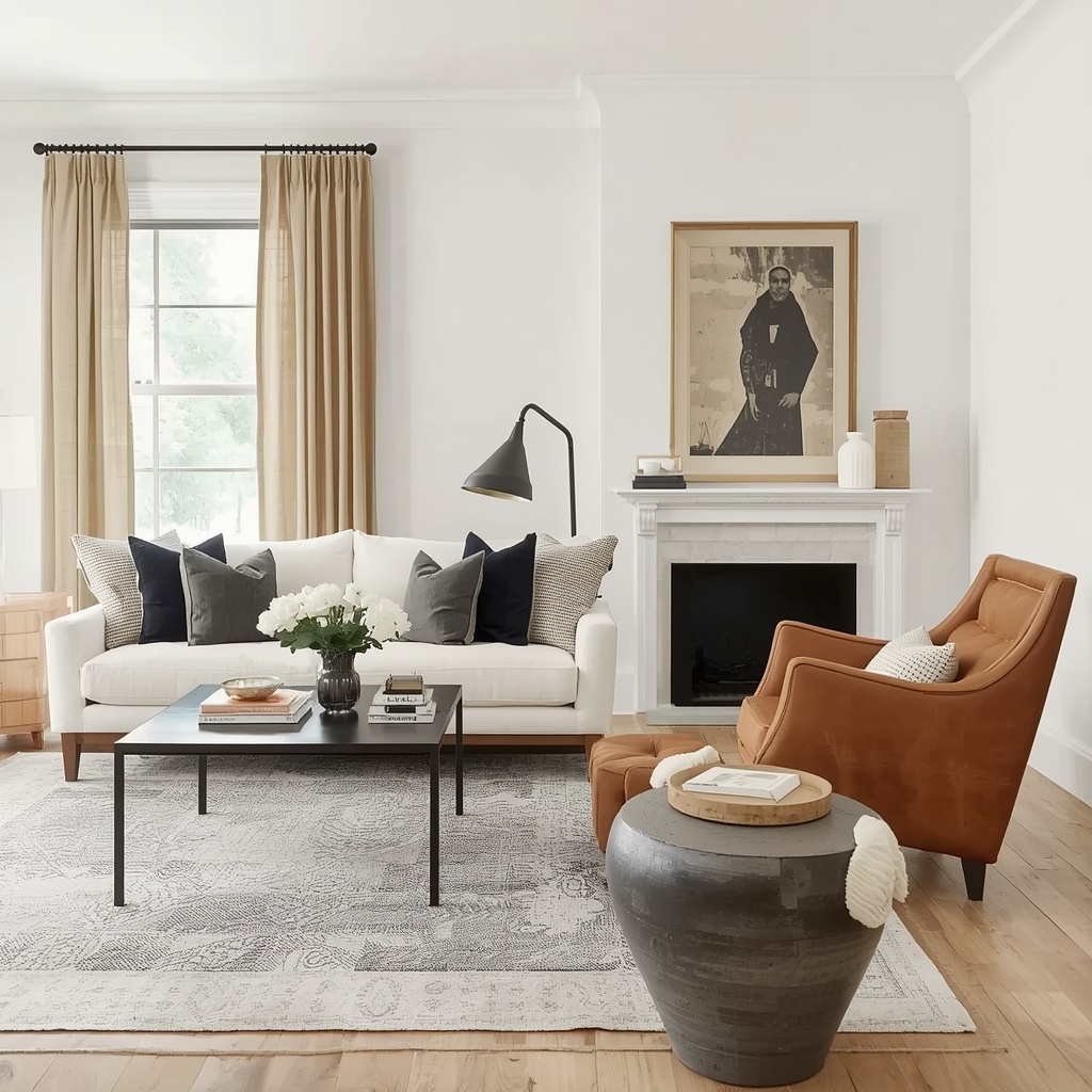 Room-by-Room: How to Blend Velvet, Linen, and Leather