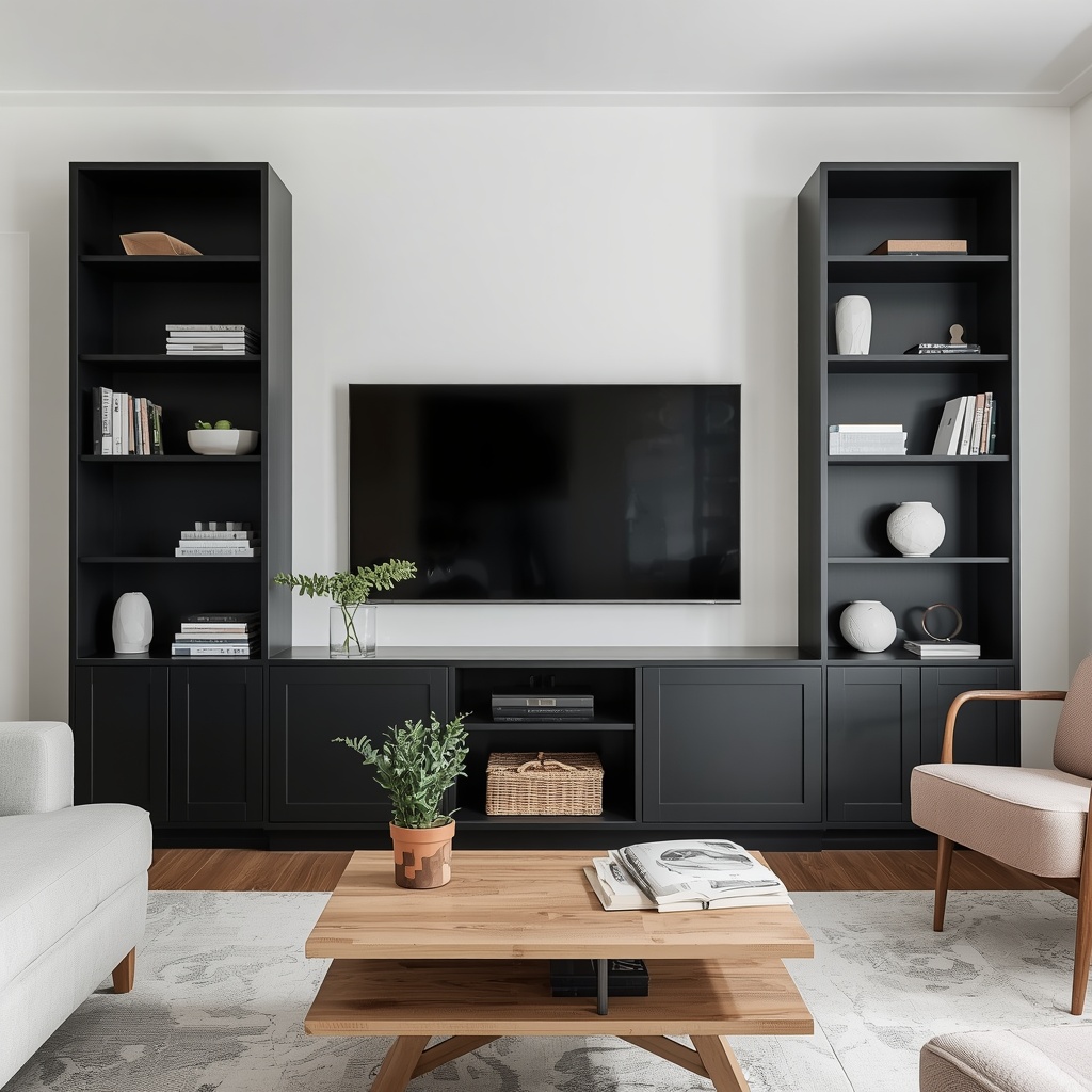 Closed Cabinetry for a Streamlined Look