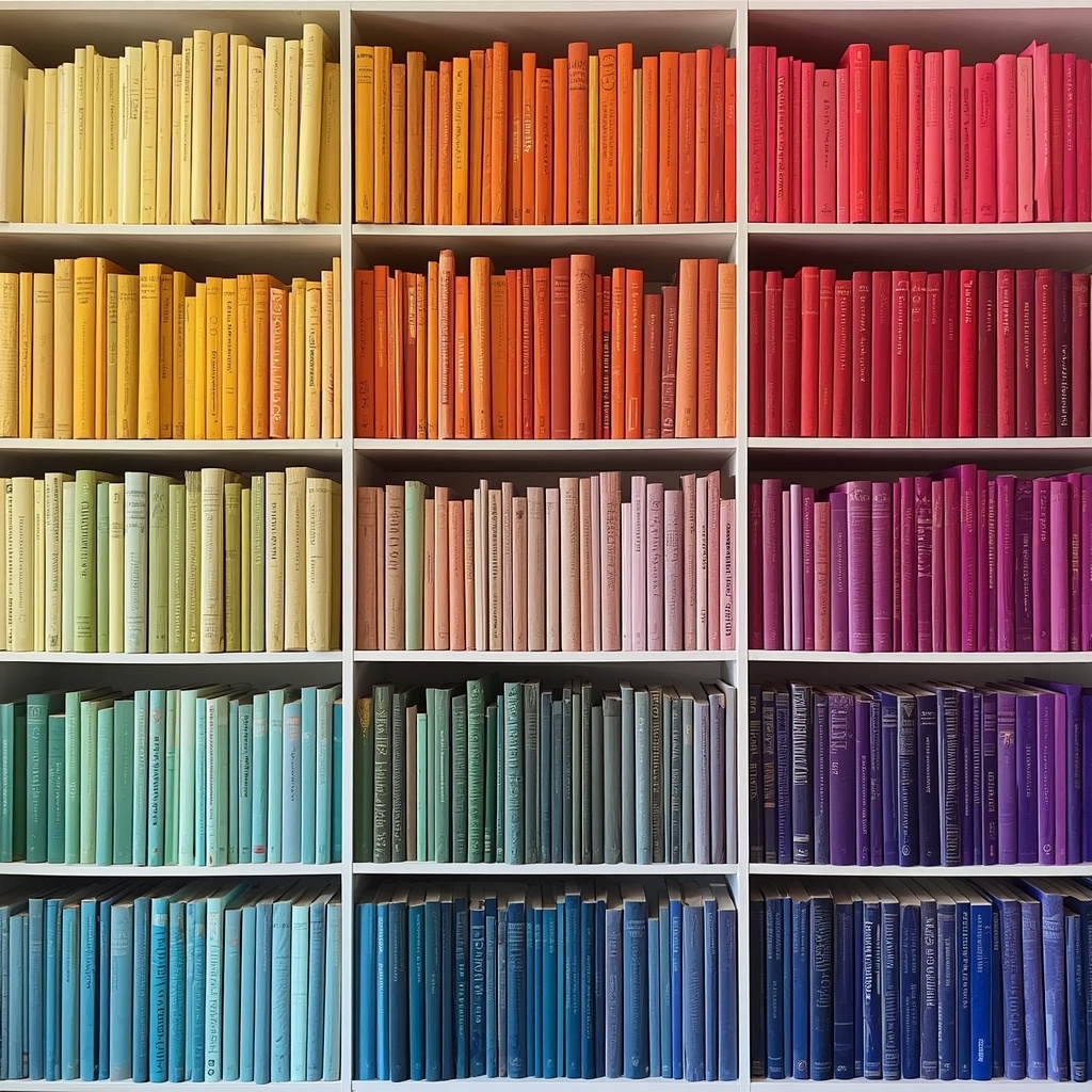 Color-Coded Bookshelves The Instagram Favorite