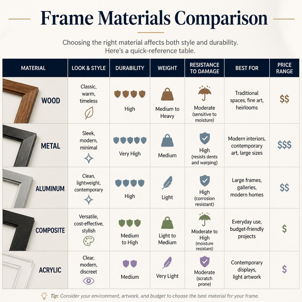 Frame Materials Comparison