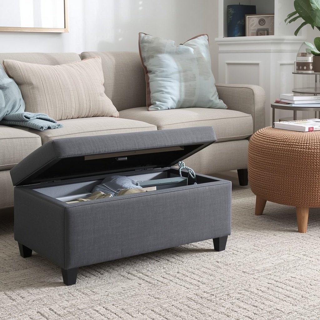 Hidden Storage Solutions: Ottomans, Benches, and Hollow Beds
