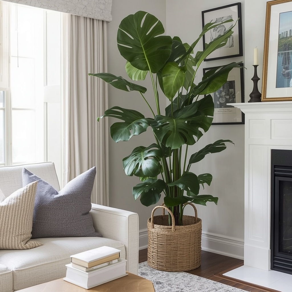 How to Style Large Statement Plants (Like Fiddle Leaf Figs and Monstera)