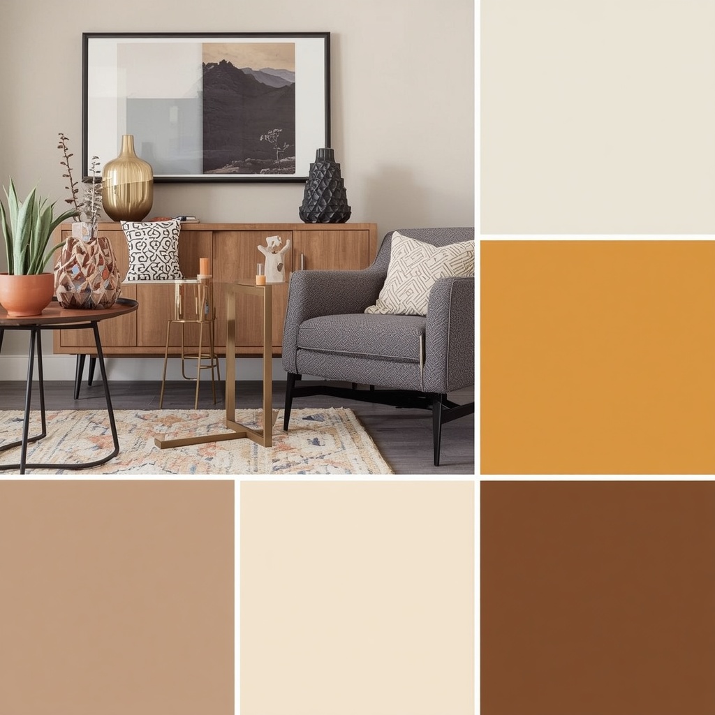 Building an Affordable Mid-Century Modern Color Palette