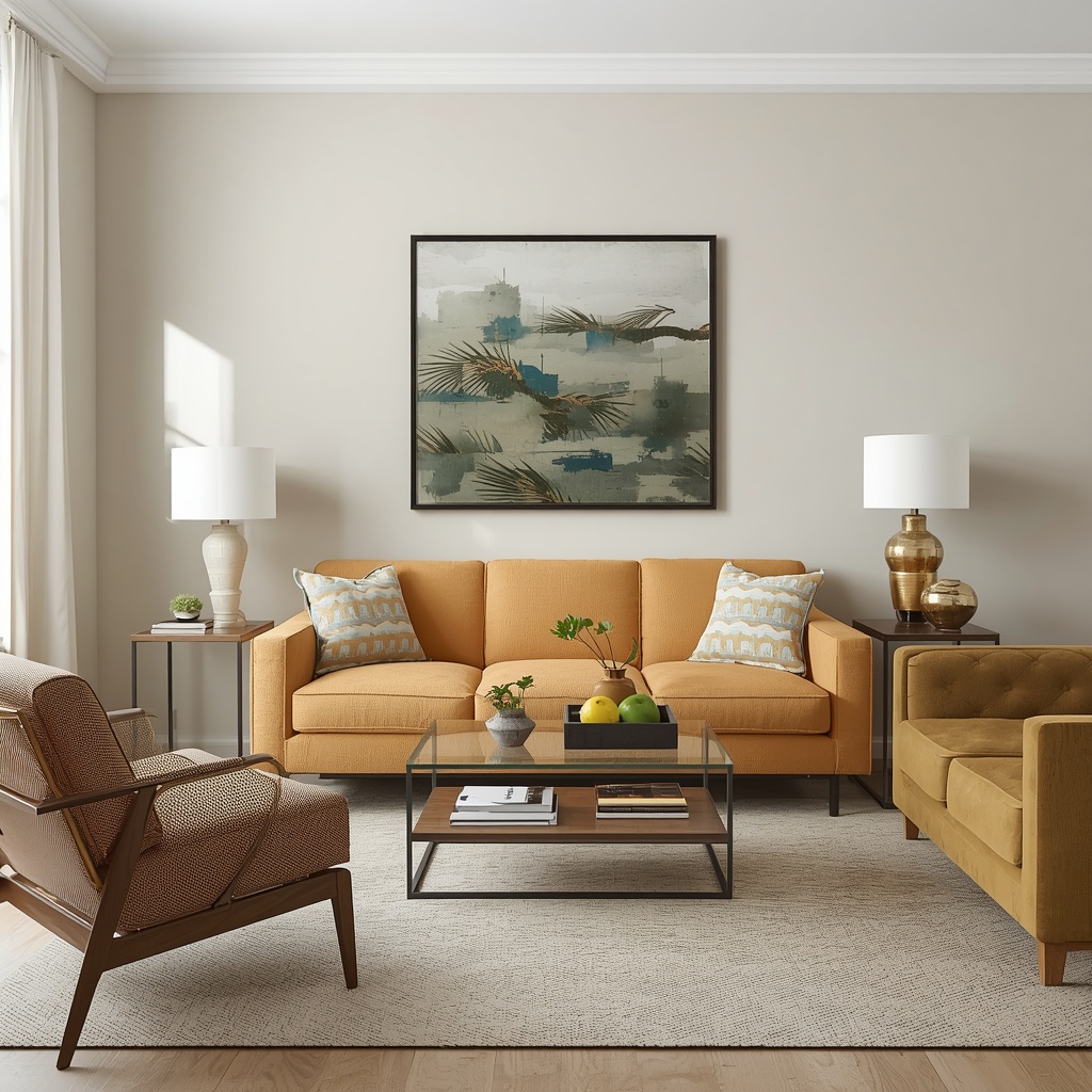 Color Palette Strategy for Vintage-Modern Living Rooms