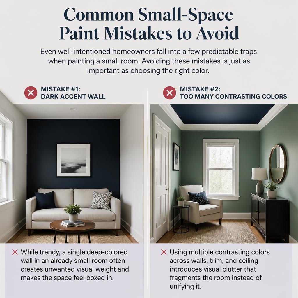 Common Small-Space Paint Mistakes to Avoid