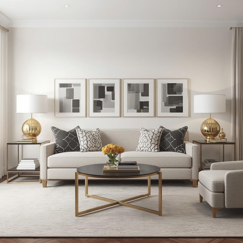 How to Incorporate Metallic Accents in Living Room Design
