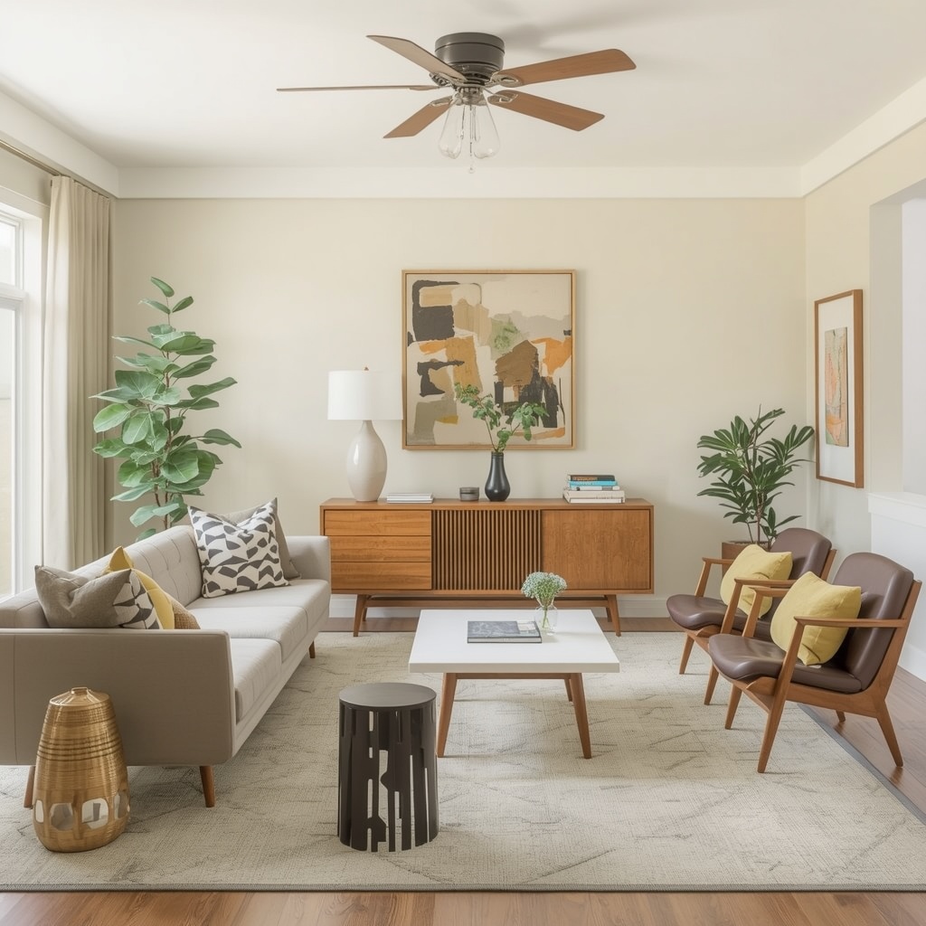 Key Elements of a Mid-Century Modern Living Room