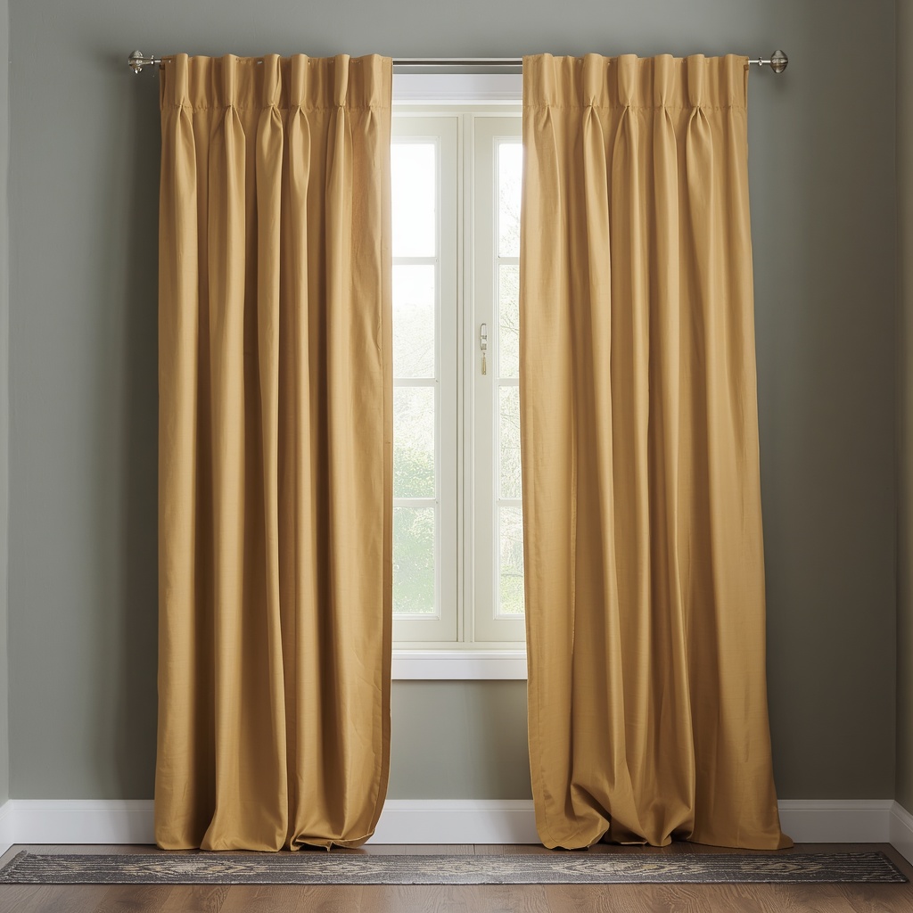 Match Curtain Color to Your Wall Color