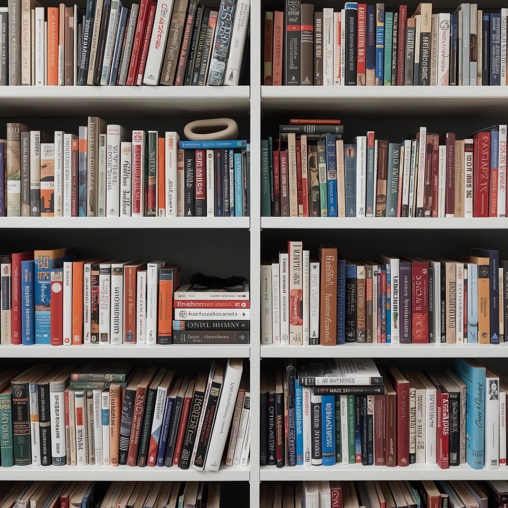 Mix Vertical and Horizontal Book Stacks