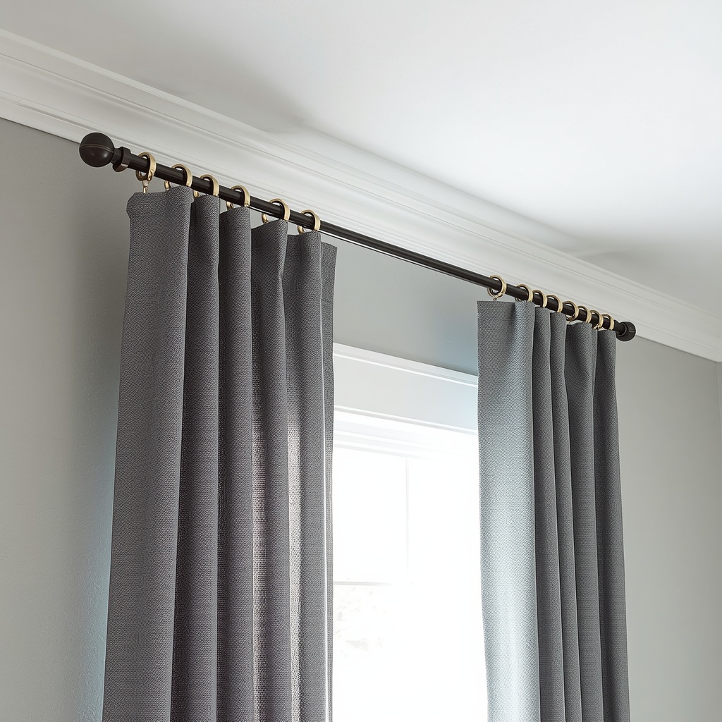 Mount Your Curtain Rod Close to the Ceiling
