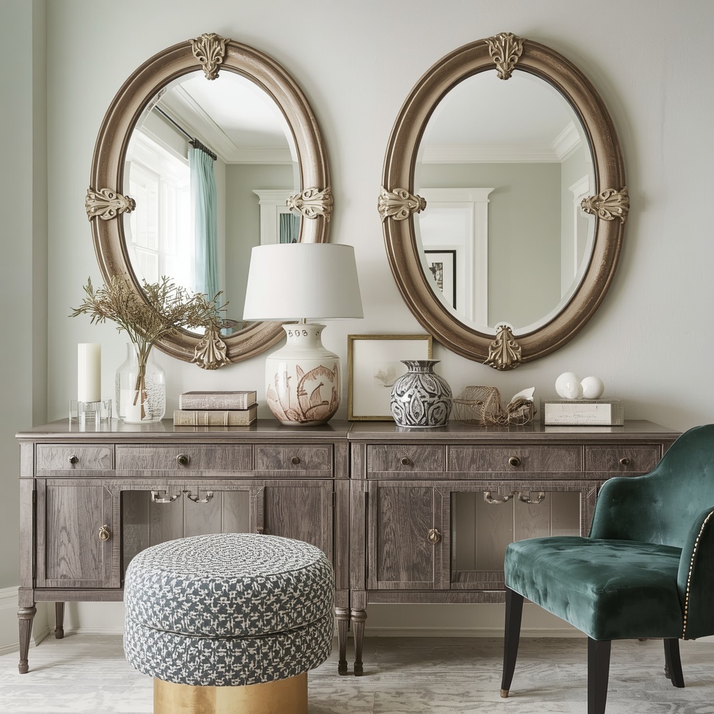 Pairing Mirrors with Other Light-Enhancing Decor