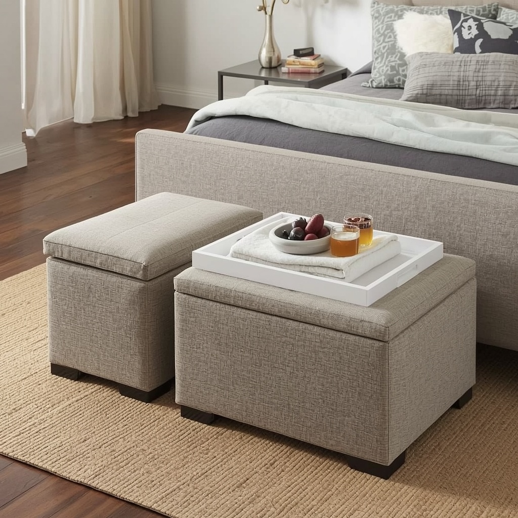 Storage Ottomans, Benches, and Poufs: Hidden Storage Heroes