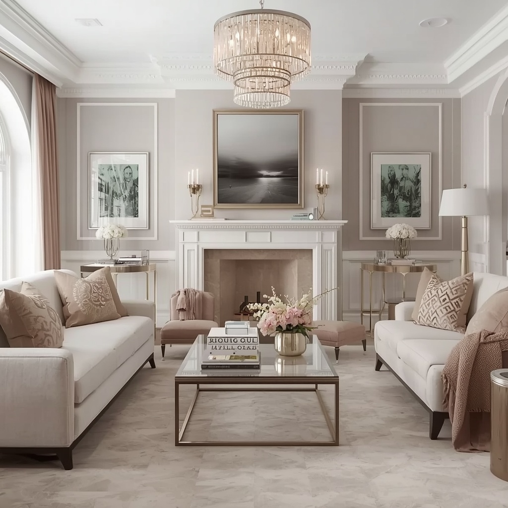 Subtle Glam Living Room Decor Ideas