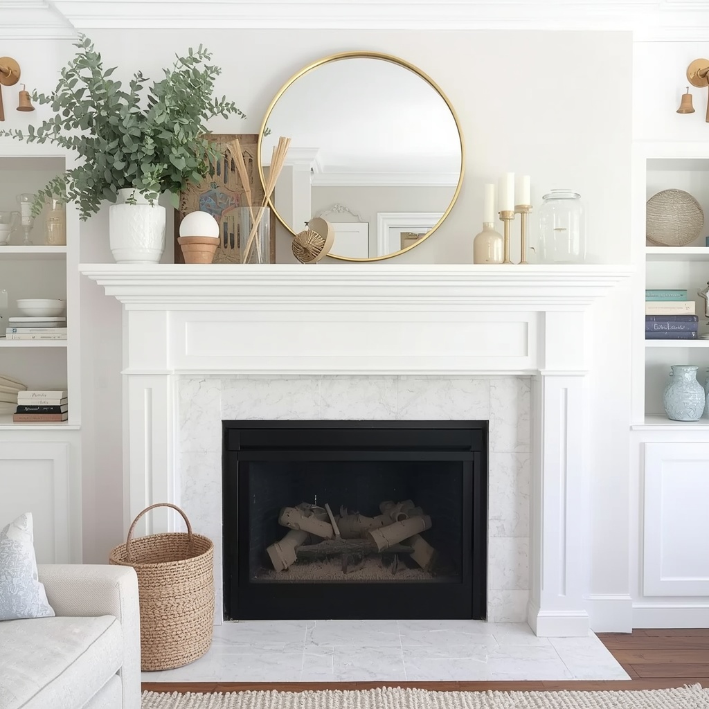 Summer Mantel Decorating Ideas: Coastal, Light, and Airy
