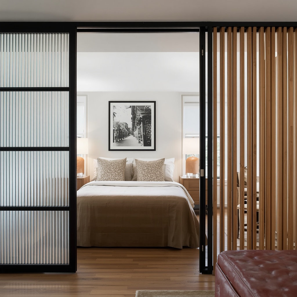 Try Glass, Slat, or Sliding Partitions