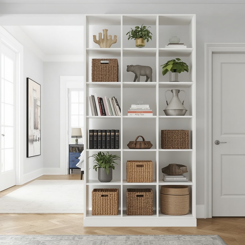 Use a Bookcase as a Room Divider