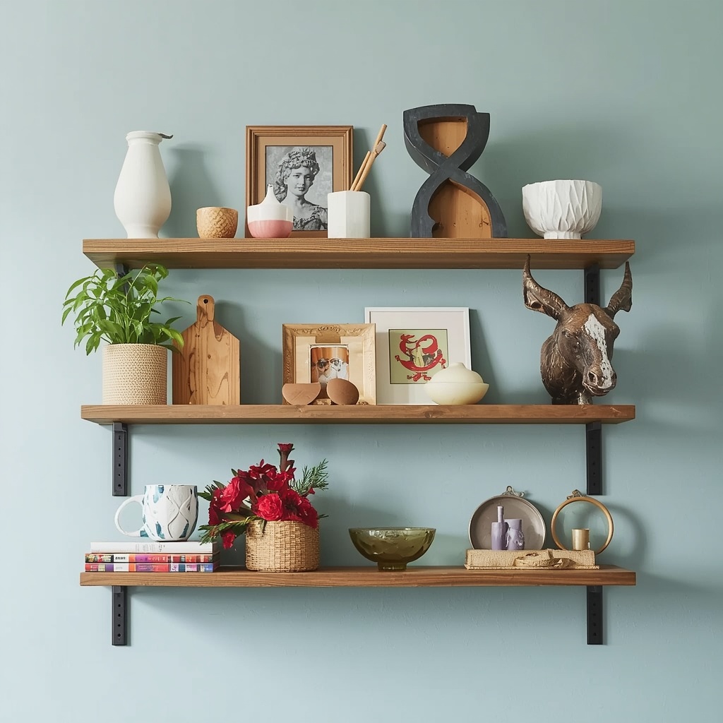 What to Put on Your Floating Shelves