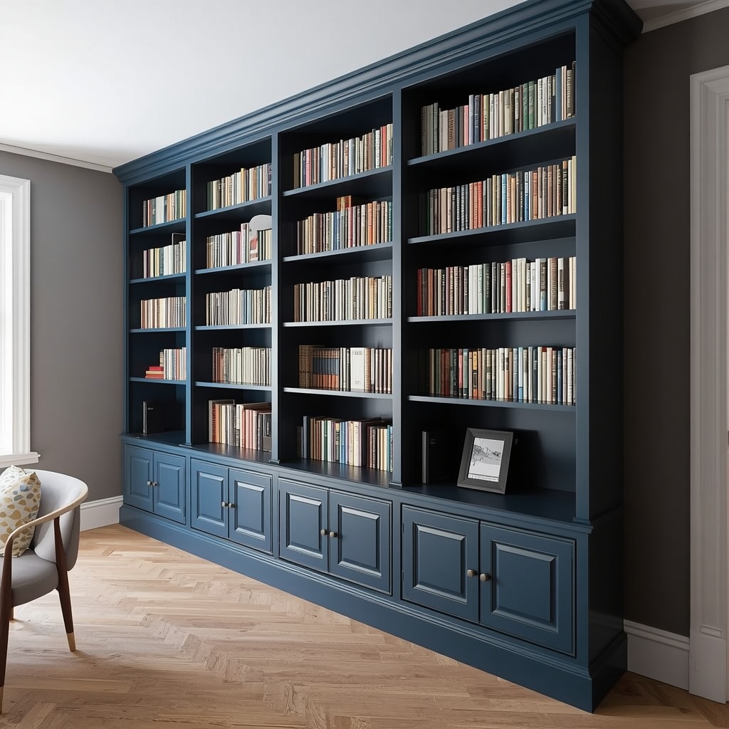 BILLY Bookcase to Built-In Library Wall