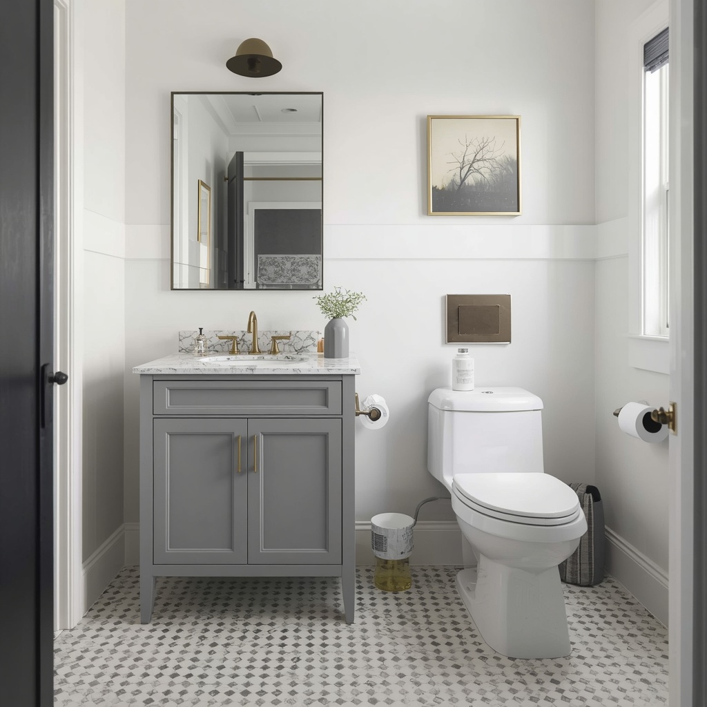 Choose a Floating Vanity and Slim Fixtures