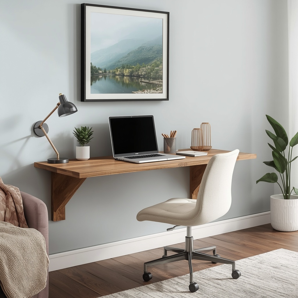 Float a Desk for Your Work-from-Home Corner