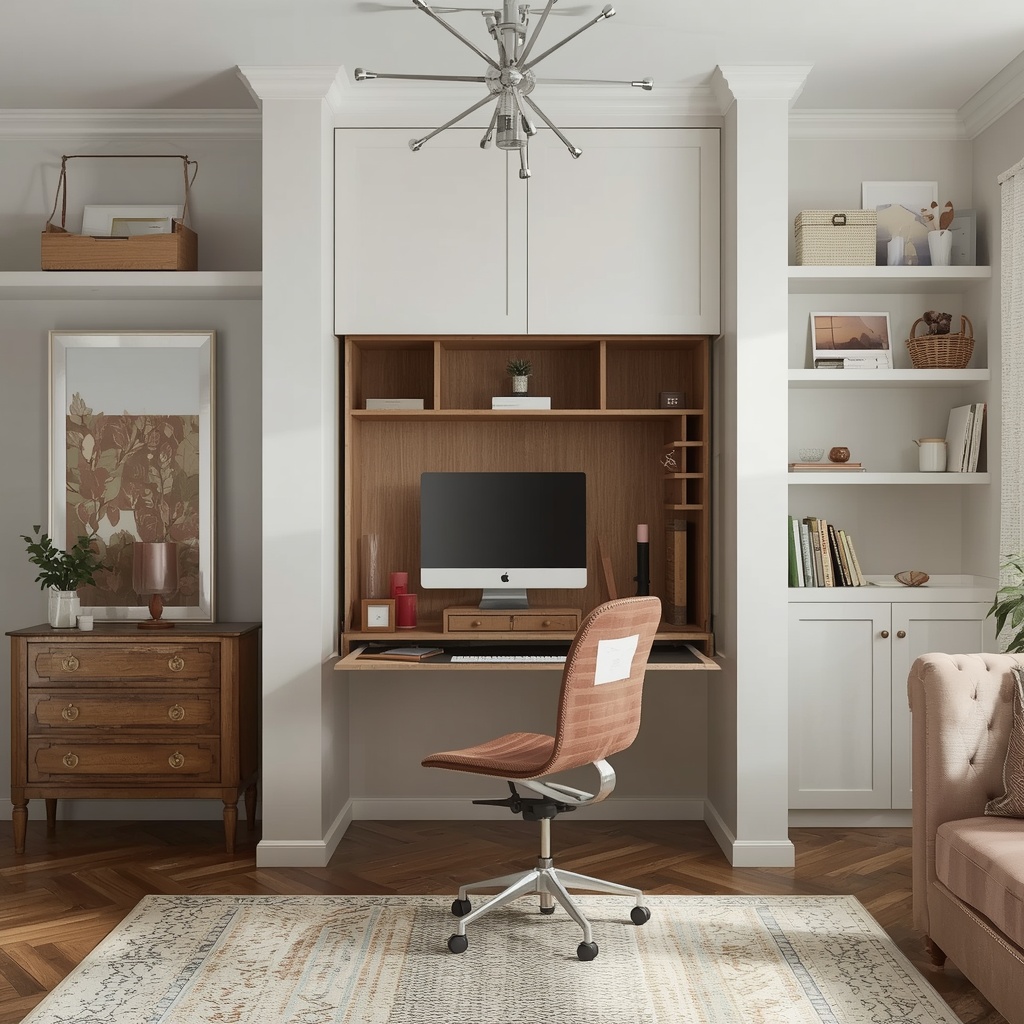 Fold-Down and Murphy Desk Ideas for Ultra-Tight Spaces