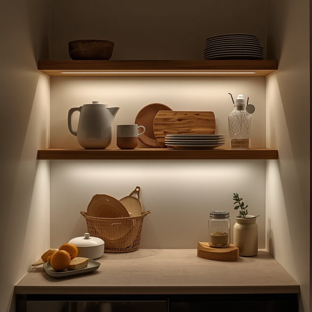 Lighting That Makes Shelves Glow
