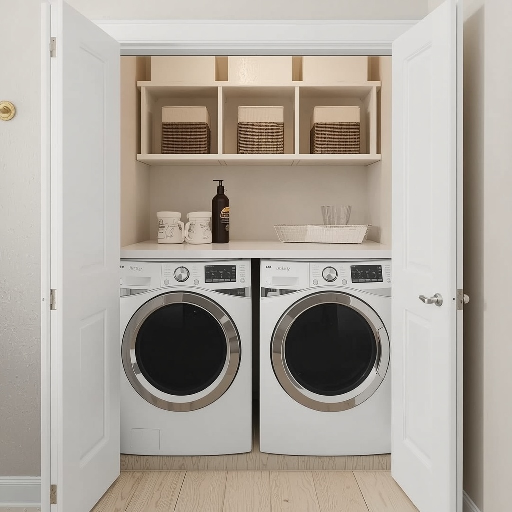 Small Space Laundry Room Storage Hacks