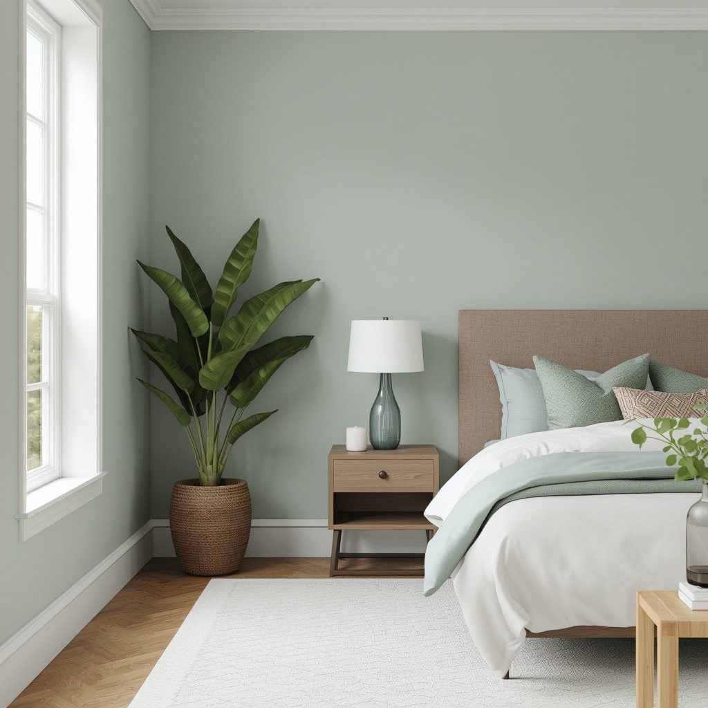 Soothing Blues and Greens That Open Up a Room