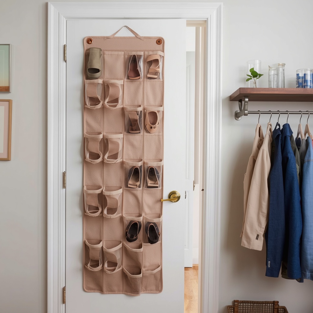 Try an Over-the-Door Shoe Organizer