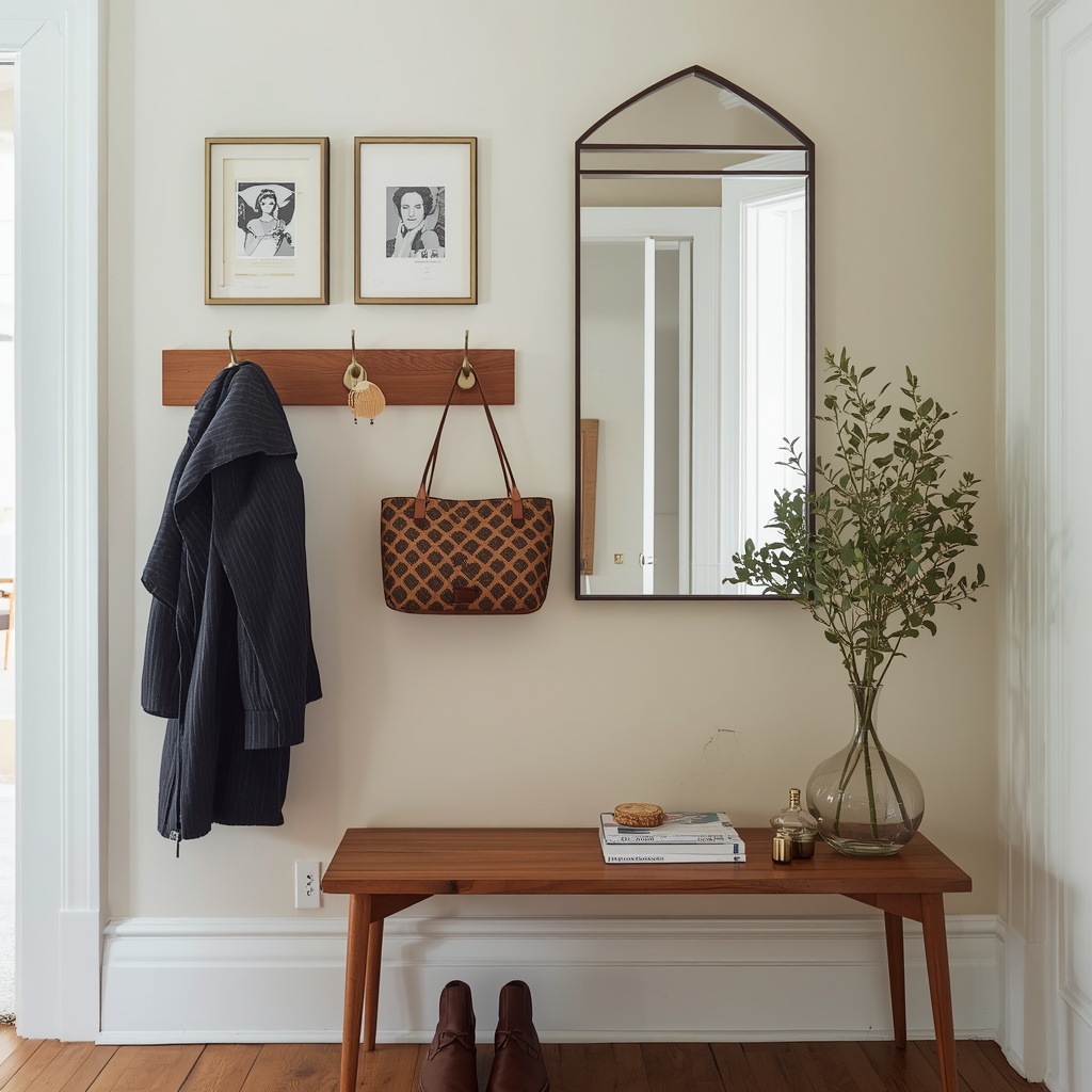Use Wall Space for Hooks, Mirrors, and Art