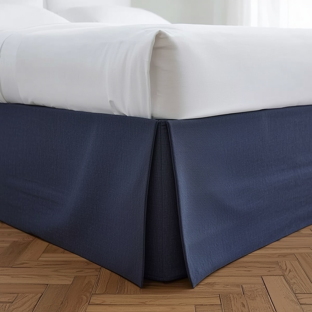  Use a Bed Skirt, Valance, or Dust Ruffle to Hide It All