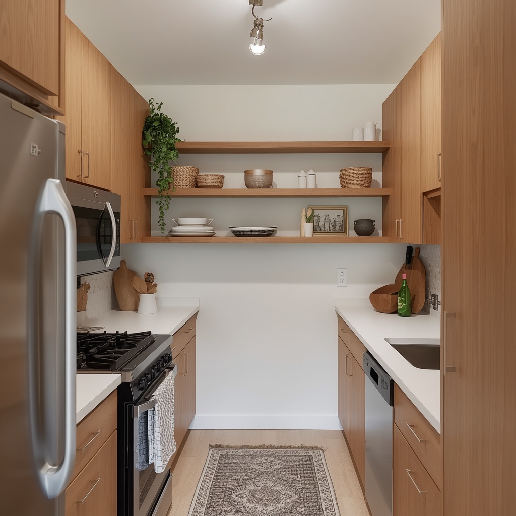 Why Open Shelving Works So Well in Small Kitchens